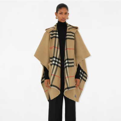 버버리 여성 리버시블 체크 케이프 - Burberry Womens Reversible Check Cape - acc5990x