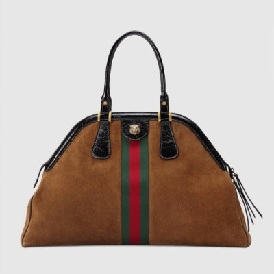 Gucci Large Re Belle Suede Top Handle Tote Bag,51CM - 구찌 라지 르벨 스웨이드 탑핸들 토트백 515937 ,GUB0171 ,51cm,브라운