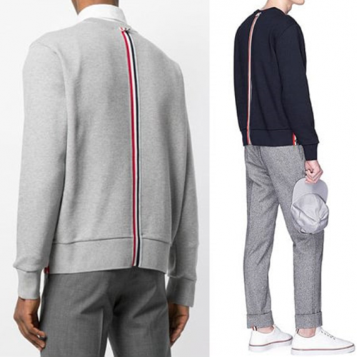 Thom Browne 2018 Cotton Tee - 톰브라운 백삼선 맨투맨 Tho0024x.3컬러(네이비/그레이/화이트)Size(M - XL)