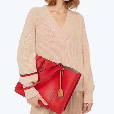 Tory Burch Leather Perry Triple-Compartment Tote Shoulder Bag,34cm - 토리버치 레더 페리 트리플 컴파트먼트 토트 숄더백 TBB0167,34cm,2색(레드,브라운)