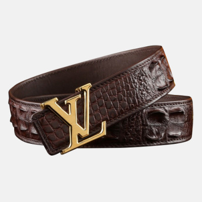 Louis vuitton 2019 Mens Initial Logo Leather Belt - 루이비통 남성 이니셜 로고 버클 레더 벨트 Lou0744x.Size(3.8cm).2컬러(블랙은장/브라운금장)
