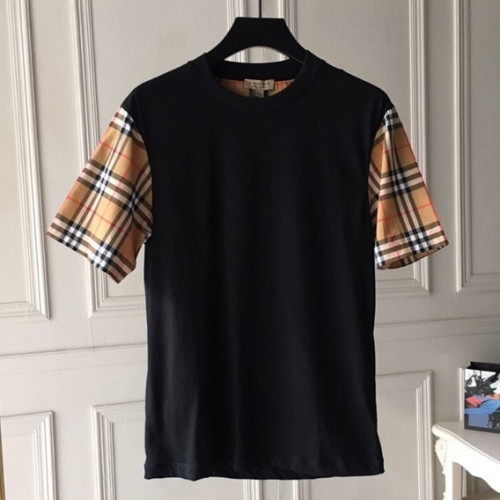Burberry 2019 Mens Crew -neck Cotton Short Sleeved T-shirt - 버버리 남성 크루넥 고튼 반팔티 Bur0515x.Size(s - l).블랙