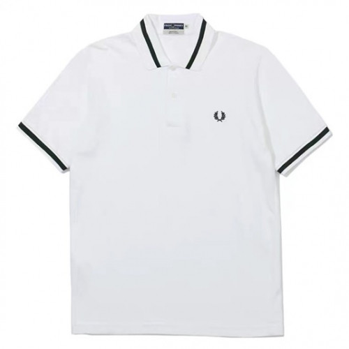 Fredperry 2019 Mens Business Polo Cotton Short Sleeved Tshirt - 프레드페리 남성 신상 비지니스 폴로 코튼 반팔티 Fre005x.Size(s - xl).화이트