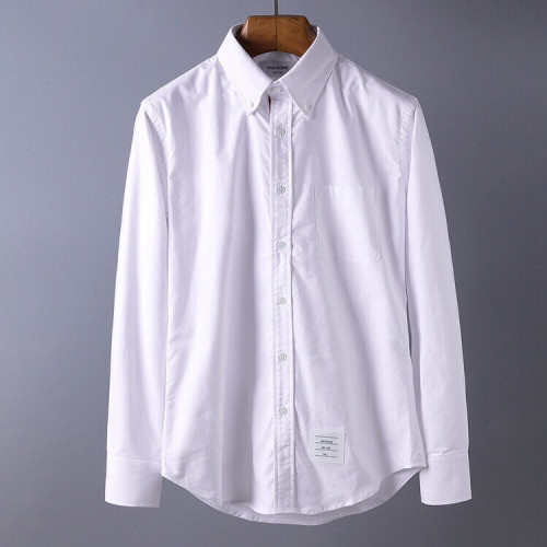 Thom Browne 2019 Mens Slim Fit  Cotton Tshirt - 톰브라운 남성 신상 슬림핏 코튼 셔츠 Tho0046x.Size(m- 3xl).화이트