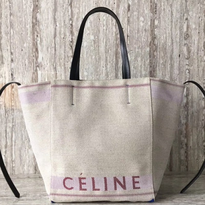 Celine Canvas Tote Shoulder Shopper Bag,31CM - 셀린느 캔버스 토트 숄더 쇼퍼백 ,2206-2,31CM,퍼플