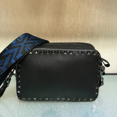 Valentino 2019 Leather Camera Shoudler Bag,24CM - 발렌티노 2019 여성용 레더 카메라 숄더백 ,VTB0076,24CM,블랙