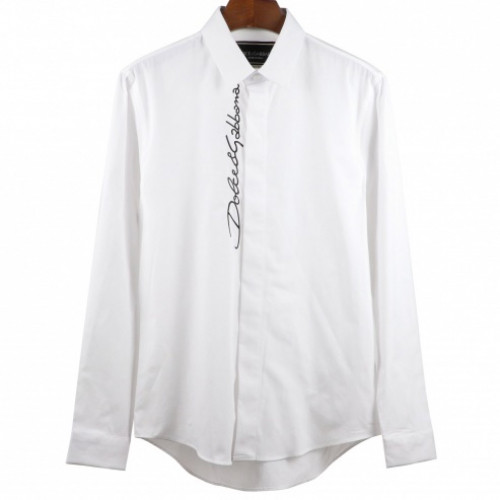 Dolce&Gabbana 2019 Mens Logo Slim Fit Cotton Tshirt - 돌체앤가바나 남성 로고 슬림핏 코튼 셔츠 Dol0188x.Size(m- 2xl).화이트