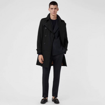 Burberry 2019 Mens Classic Trench Coat - 버버리 남성 클래식 트렌치 코트 Bur0443x.Size(s - 2xl).블랙