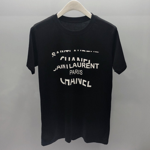 Chanel 2019 Mens Logo Printing Crew-neck Cotton Short Sleeved Tshirt - 샤넬 남성 로고 프린팅 크루넥 코튼 반팔티 Cnl0433x.Size(m - 3xl).블랙