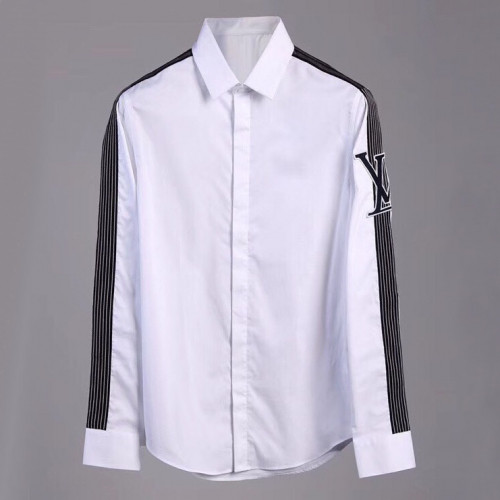 Louis vuitton 2019 Mens Stripe Logo Cotton Tshirt - 루이비통 남성 스트라이프 로고 코튼 셔츠 Lou01069x.Size(m - 3xl).화이트