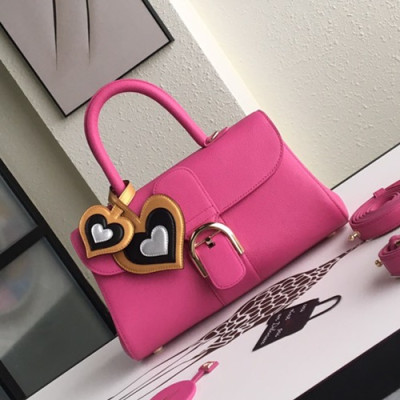 Delvaux 2019 Leather Tote Shoulder Bag,28s CM - 델보 2019 레더 토트 숄더백,DVB0204.28s CM,핑크