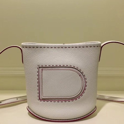 Delvaux 2019 Pin Leather Shoulder Bag,20CM - 델보 2019 핀 레더 숄더백,DVB0272 .20CM,화이트