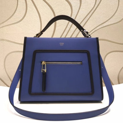 Fendi 2019 Runaway Small Tote Shoulder Bag ,29CM - 펜디 2019 런어웨이 스몰 토트 숄더백  FENB0398,29CM,블루