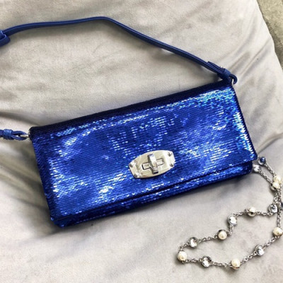 MiuMiu 2019 Matelasse Spangle Tote Shoulder Cross Bag,28cm - 미우미우 2019 마틀라세 스팽글 토트 숄더 크로스백,5BD233, MIUB0319 , 28cm,블루