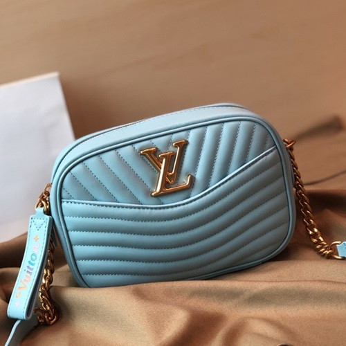 Louis Vuitton 2019 Leather New Wave Camera Shouder Bag,21.5cm - 루이비통 2019 레더 뉴웨이브 카메라 숄더백 ,M53863,LOUB1401,21.5cm,스카이블루