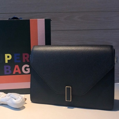 Valextra 2019 Epsom Leather Shoulder Bag,22/26CM - 발렉스트라 2019 엡송 레더 숄더백,VALB0072,22/26CM,블랙