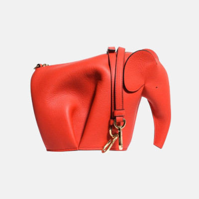 Loewe Elephant Mini Cross Bag,18CM - 로에베 엘리펀트 미니 크로스백 ,LOEB0026 ,18CM, 레드