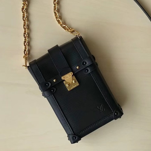 Louis Vuitton 2019 Chian Shouder Cross Bag / Phone Bag,13cm - 루이비통 2019 체인 숄더 크로스백/폰백 ,M63913,LOUB1528,13cm,블랙