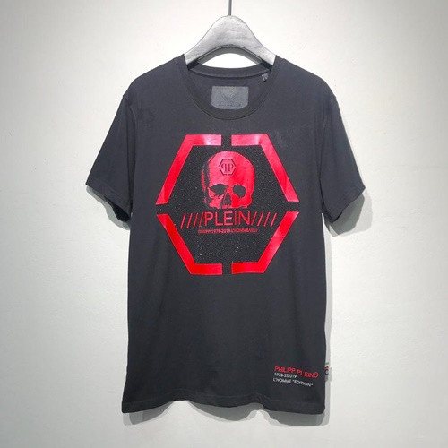 Philipp-plein 2019 Mm/WmCrew -neck Cotton Short Sleeved T-shirt - 필립플레인 남자 크루넥 고튼 반팔티 phits0027.Size(m-3xl).블랙