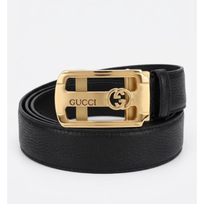 Gucci Mens Leather Belt - 구찌  남성용 레더 벨트 GUBT0075.Size