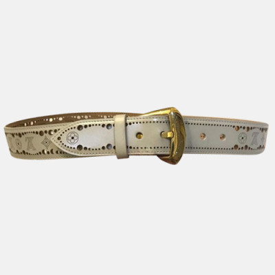 Louis vuitton 2019 Mens Leather Belt - 루이비통 2019 남성용 레더 벨트 LOUBT0091,화이트