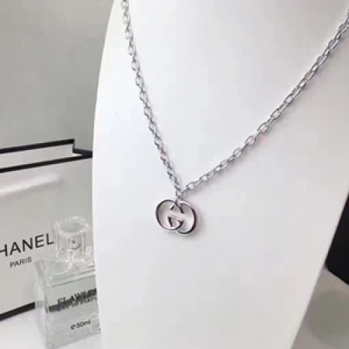 Gucci Choker  18k White Gold  -구찌 여성용 목걸이 18K도금 화이트 골드Guc0001.