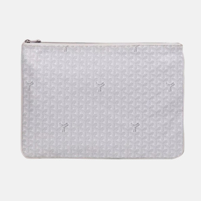 Goyard 2019 PVC Clutch Bag,40CM - 고야드 2019 PVC 남여공용 클러치백,GYB0128,40CM,화이트