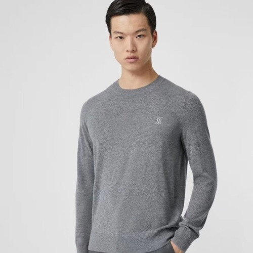 Burberry 2019 Mens Retro Logo Sweater - 버버리 남성 레트로 로고 니트  BURST0223.Size(S - 2XL),그레이
