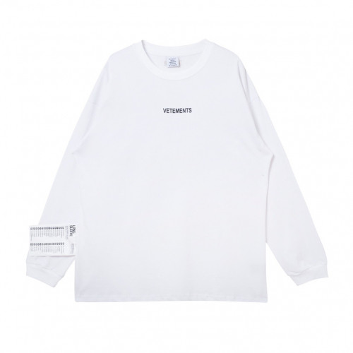 Vetements 2019 Mens Printing Logo Cotton Short Sleeved Oversize Tshirt - 베트멍 남성 프린팅 로고 코튼 오버사이즈 긴팔티 Vet010x.Size(xs - l).화이트