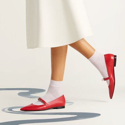 에르메스 여성 켈리 발레리나 플랫 - Hermes Womens Kelly Ballerina Flats - hes8892x
