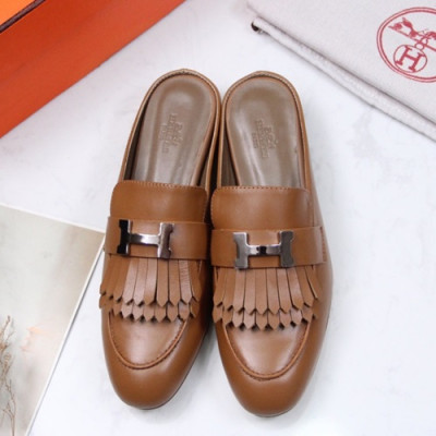 Hermes 2019 Ladies Leather Bloafer- 에르메스 2019 여성용 레더 블로퍼 HERS0176,Size(225 - 250).브라운
