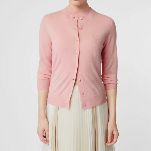 Burberry 2019 Womens Retro Logo Wool Cardigan - 버버리 2019 여성 레트로 로고 울 가디건 Bur03x.Size(s - xl).베이비핑크