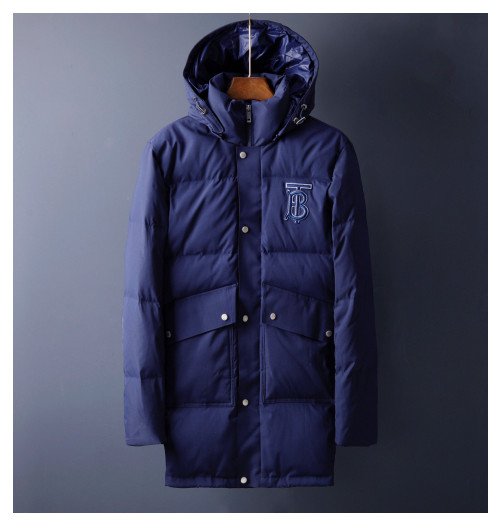 Burberry 2019 Mens Logo Long Down Padding - 버버리 2019 남성 로고 롱다운 패딩 Bur0868x.Size(m - 2xl).블루