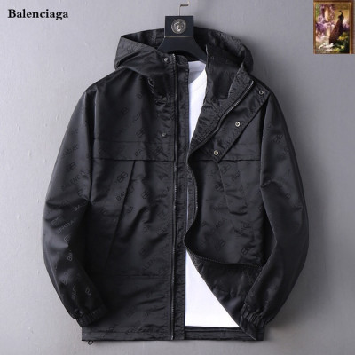 Balenciaga 2025 Mens Logo Cotton Jacket - 발렌시아가 2025 남성 로고 코튼 자켓 Bal0269x.Size(m - 3xl).2컬러(블랙)