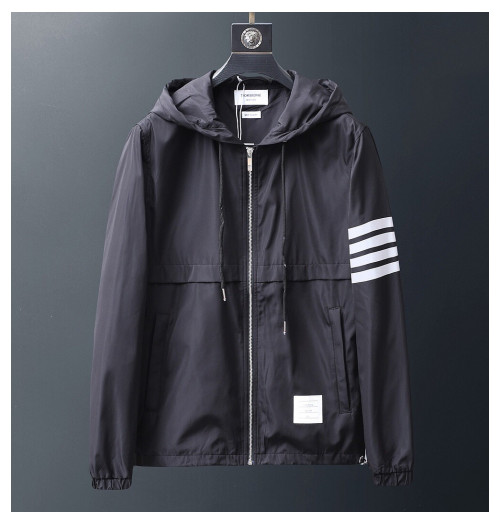 Thom Browne 2019 Mens Casual Windproof Jacket - 톰브라운 2019 남성 캐쥬얼 방풍자켓 Thom0181x.Size(m - 3xl).블랙
