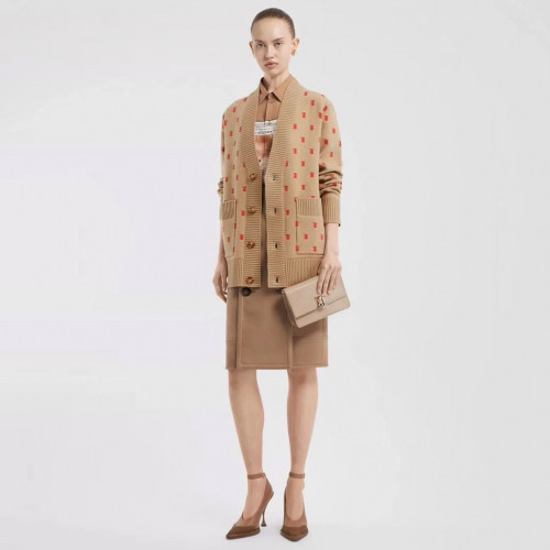 Burberry 2019 Womens Retro Logo Wool Cardigan - 버버리 2019 여성 레트로 로고 울 가디건 Bur0964x.Size(s - xl).베이지