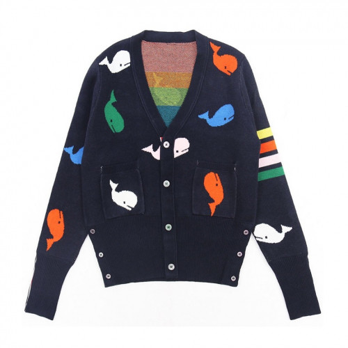 Thom Browne 2019 Mm/Wm Strap V-neck Cardigan - 톰브라운 2019 남자 스트랩 브이넥 가디건 Thom0185x.Size(m - xl).네이비