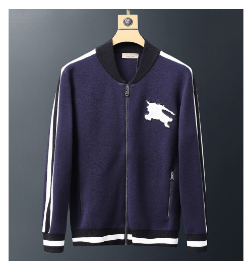 Burberry 2019 Mens Retro Logo Zip-up Sweater - 버버리 2019 남성 레트로 로고 집업 스웨터 Bur0981x.Size(m - 3xl).네이비