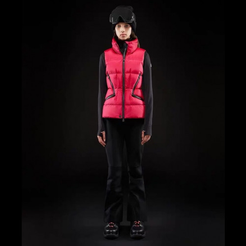 Moncler  2019 Womens Patch Logo Down Pedding Vest - 몽클레어 2019 여성 패치 로고 다운 패딩 조끼 Moc0677x.Size(s - l).3컬러(블랙/크림/핑크)