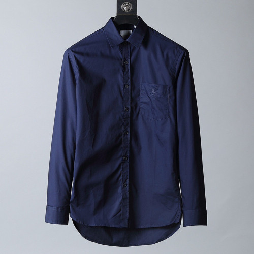 Burberry 2019 Mens Vintage Logo Slim Fit Cotton shirt - 버버리 2019 남성 빈티지 로고 슬림핏 코튼 셔츠 Bur0995x.Size(s - 2xl).네이비