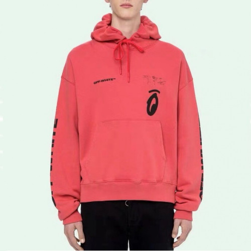 Off-white 2019 Mm/Wm Logo Cotton Oversize HoodT - 오프화이트 남자 로고 코튼 오버사이즈 후드티 Off0138x.Size(xs - l).오렌지