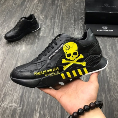 Philipp plein 2019 Mens Leather Sneakers  - 필립플레인 2019 남성용 레더 스니커즈 PPS0056,Size(240 - 275).블랙