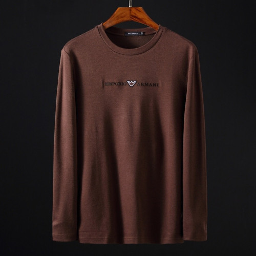 Armani 2019 Mens Logo Cotton Tshirt - 알마니 2019 남성 로고 코튼 긴팔티셔츠 Arm0248x.Size(m - 3xl).3컬러(브라운/블랙/네이비)