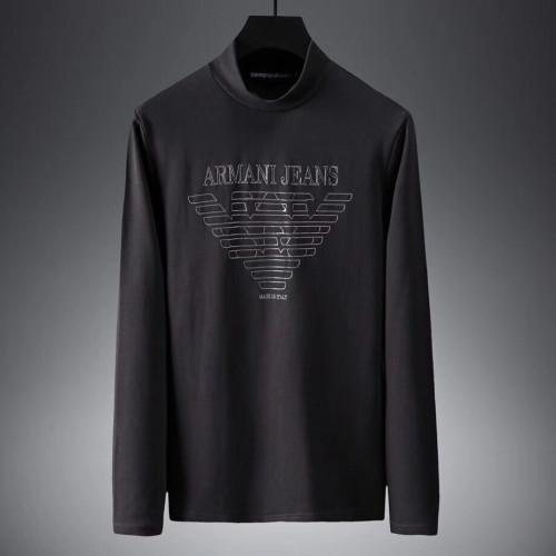 Armani 2019 Mens Logo Cotton Tshirt - 알마니 2019 남성 로고 코튼 긴팔티셔츠 Arm0254x.Size(m - 3xl).2컬러(블랙/버건디)