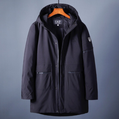 Armani 2019 Mens Logo Long Down Padding - 알마니 2019 남성 로고 롱다운 패딩 Arm0263x.Size(m - 3xl).블랙