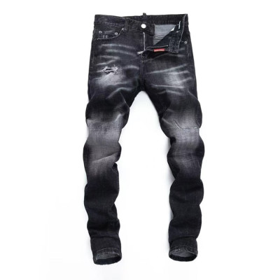Dsquared2 2026 Mens Slim Fit Denim Pants - 디스퀘어드2 남성 슬림핏 데님 팬츠 Dsq0026x.Size(28 - 38).블랙