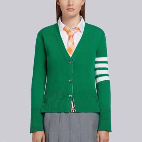 Thom Browne 2019 Womens Strap V-neck Cardigan - 톰브라운 2019 여성 스트랩 브이넥 가디건 Thom0234x.Size(s - l).그린