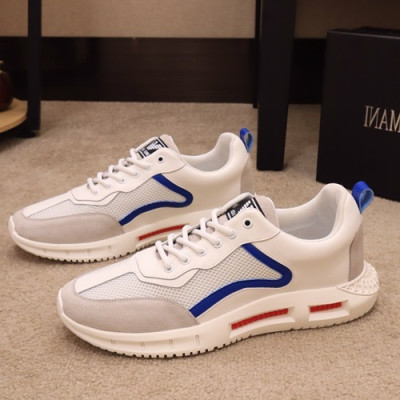 Armani 2019 Mens Leather Sneakers  - 알마니 2019 남성용 레더 스니커즈 ARMS0023,Size(240 - 270).화이트