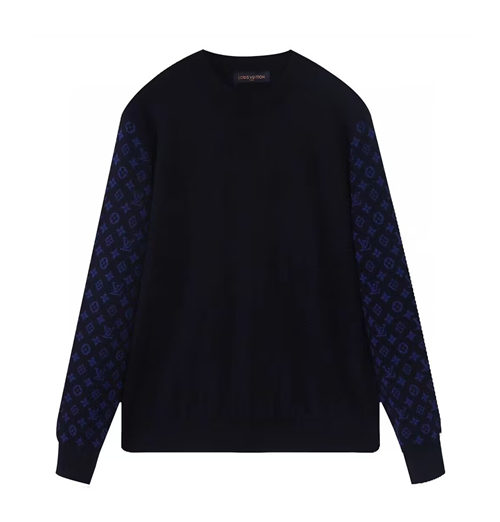 Louis vuitton 2022 monogram Crew neck Sweater - 루이비통 2022 남성 모노그램 크루넥 스웨터 Lou01250x.Size (s - l).블랙