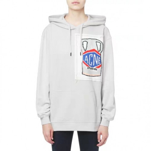 Acne Logo Cotton HoodT - 아크네 2019 남자 로고 코튼 후드티 Acn0018x.Size(s - xl).크림